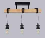 KAIO-P3 Plafoniera legno vintage DIAMANTLUX