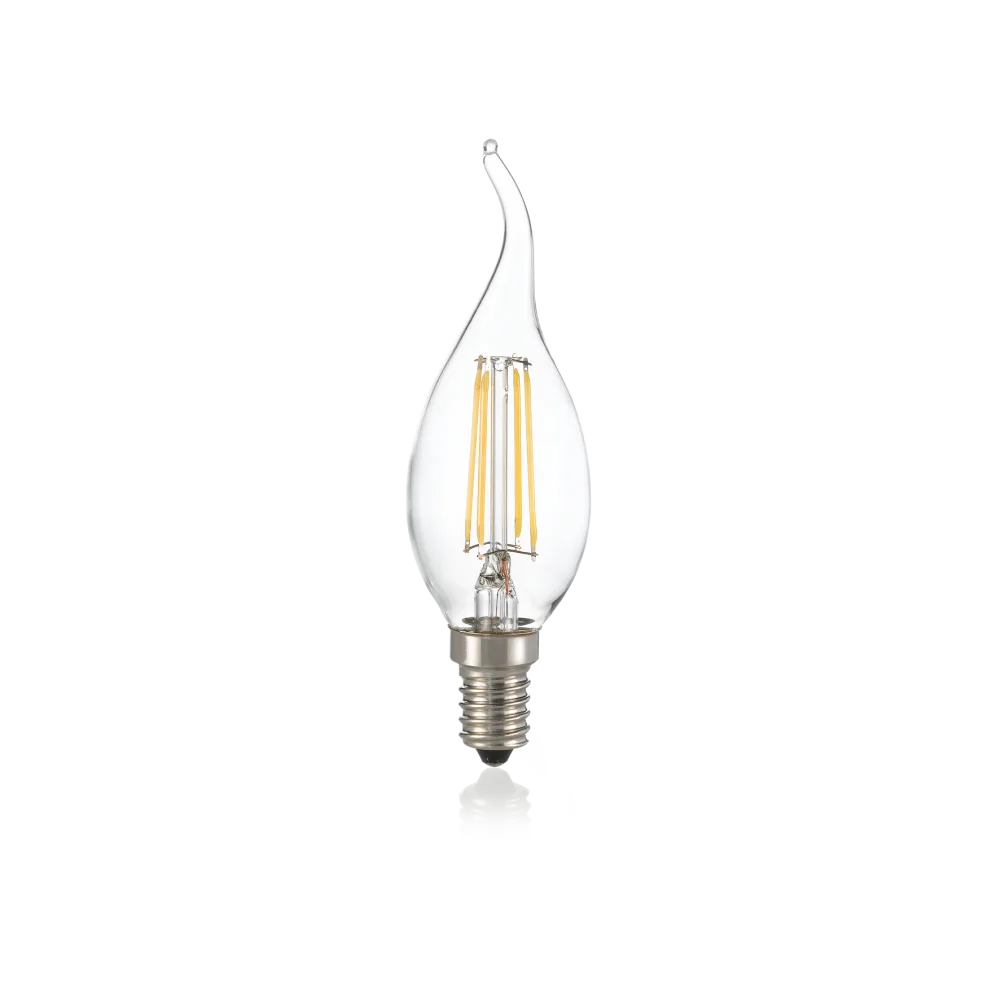 Lampadina filamento led Fiamma C35 E14 vetro trasparente