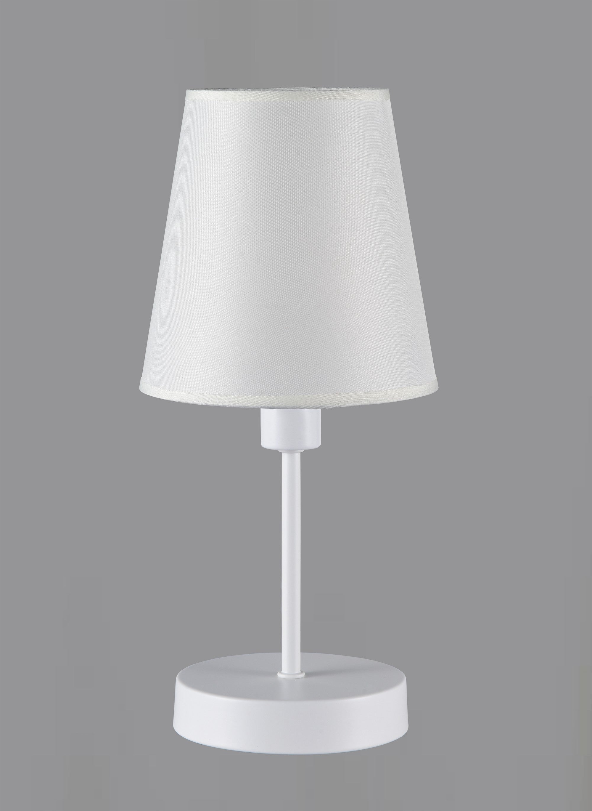 Lampada Comodino Bianca DIAMANTLUX 47252 | Abat Jour Camera da Letto con Paralume Avorio | Moderna Luminosa