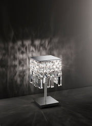 Lampada da Tavolo con Cristalli Morelight Frangia 2200