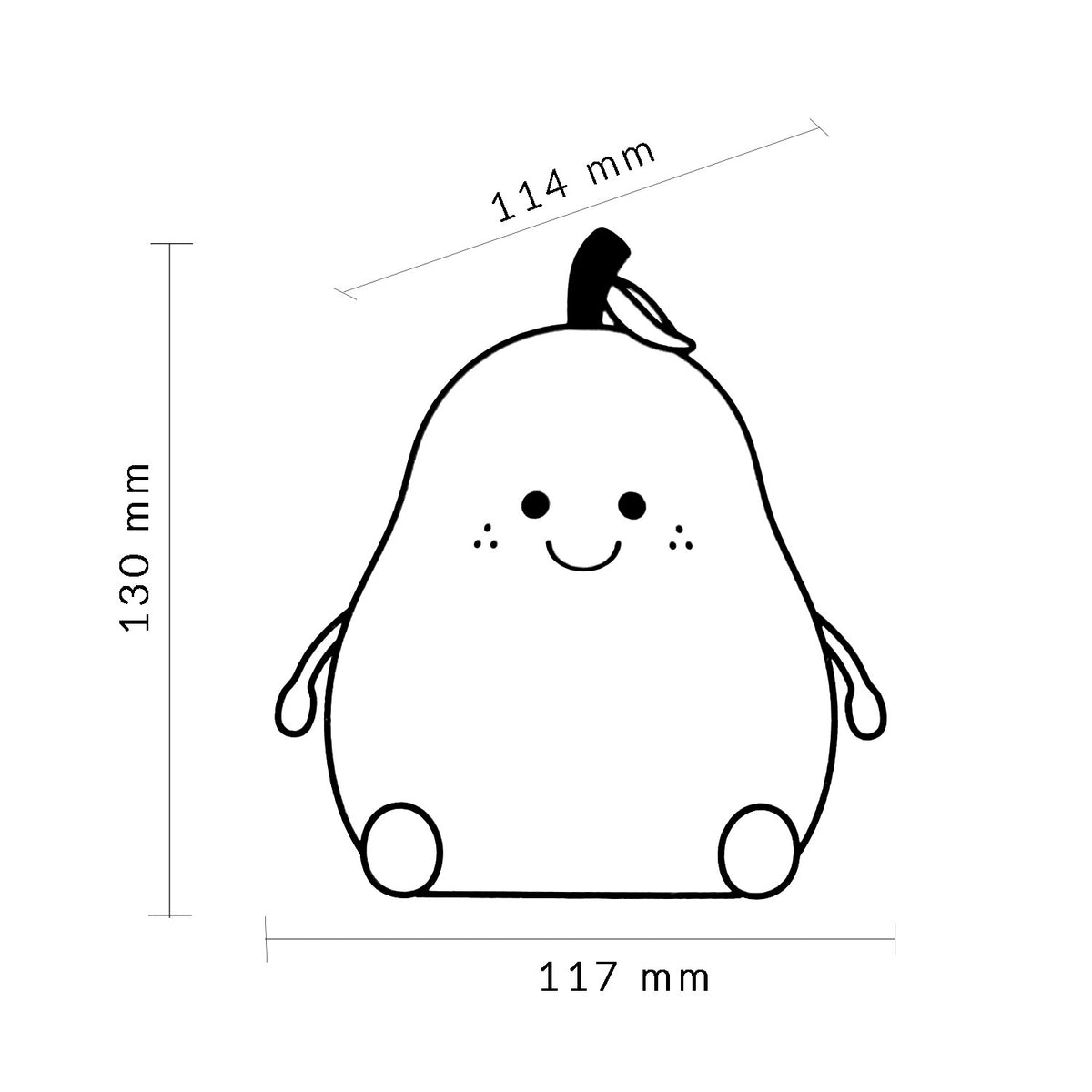Lampada Pear LM9207 dimensioni