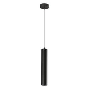 Lampada sospensione cilindro nero GU10 design moderno