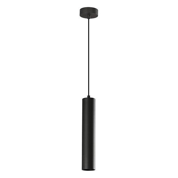 Lampada sospensione cilindro nero GU10 design moderno