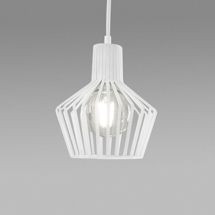 Sospensione a Gabbia Industrial con Cavo Tessile 3mt – Sistema Componibile E27