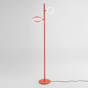 Lampada da Terra LED Gea Luce GPIA32 Piantana Moderna Arancio Bruciato 28W 3000K Dimmerabile Diamant Lux
