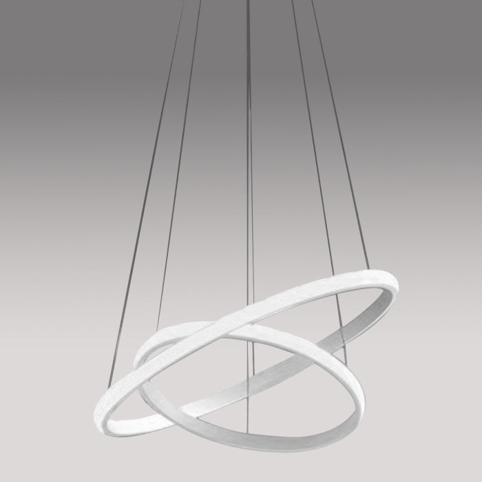Lampadario Moderno 2 Cerchi LED Ø40+60 cm Luce Naturale 4000K – Favolux AURELIA Favolux