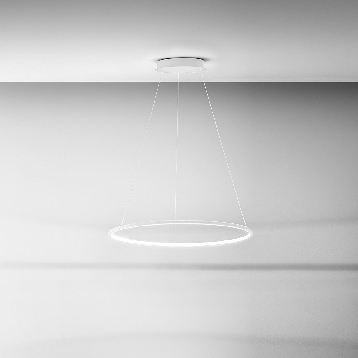 Lampadario Cerchio LED Bianco Ø80 cm Moderno - Favolux Halo SG