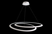 Lampadario LED moderno a spirale bianco Ø100 cm – Favolux Fulvia S100