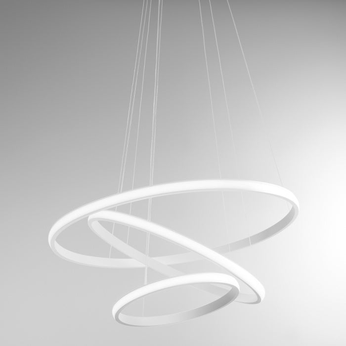 Lampadario Moderno 3 Cerchi LED Ø60+80+100 cm Luce Naturale 4000K – Favolux AURELIA