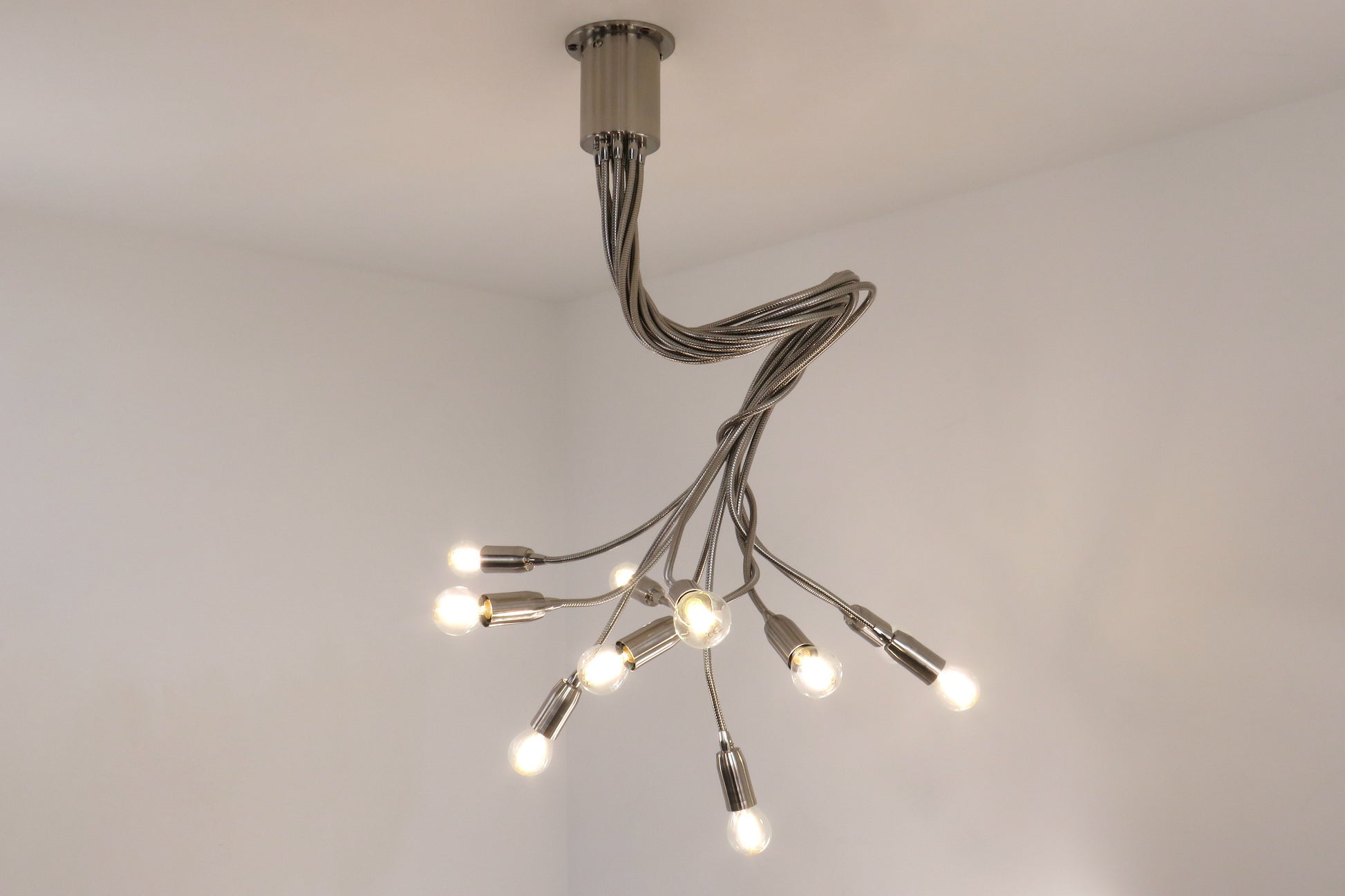 lampadario plafoniera moderna con bracci flessibili 219/10 DIAMANTLUX