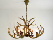 Lampadario Rustico TAIGA-S6: Design con Corna di Cervo | Diamantlux
