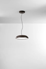 Lampadario a sospensione LED tondo Ø45cm caffè design minimalista - Morelight ZENAL 2106C