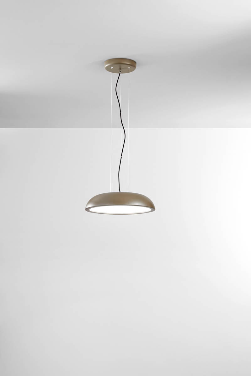 Lampadario a sospensione LED tondo Ø45cm sabbia design minimalista - Morelight ZENAL 2106S