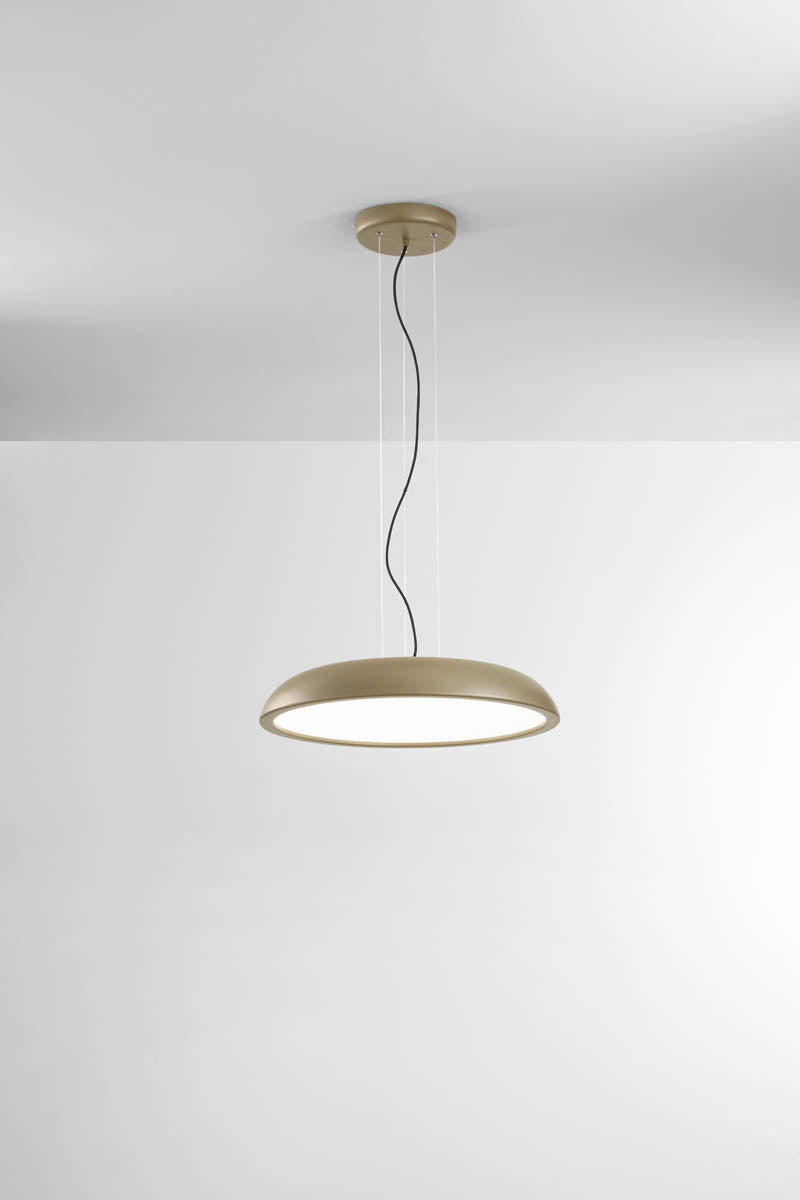 Lampadario a sospensione LED tondo Ø60cm sabbia design minimalista - Morelight ZENAL 2107S