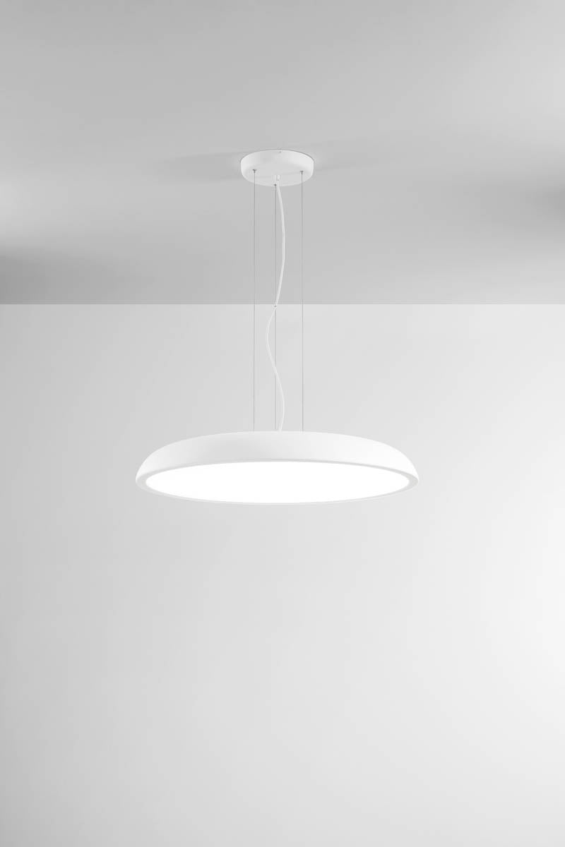 Lampadario a sospensione LED tondo Ø80cm bianco design minimalista - Morelight ZENAL 2108