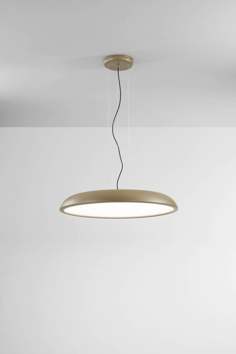 Lampadario a sospensione LED tondo Ø80cm sabbia design minimalista - Morelight ZENAL 2108S