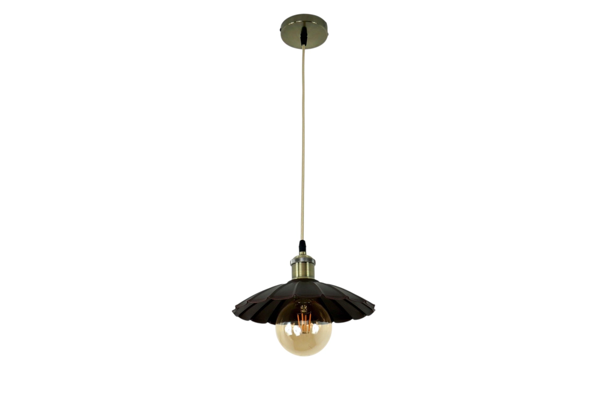 Lampadario Sospensione Vintage Industriale Marrone Sofia ø25