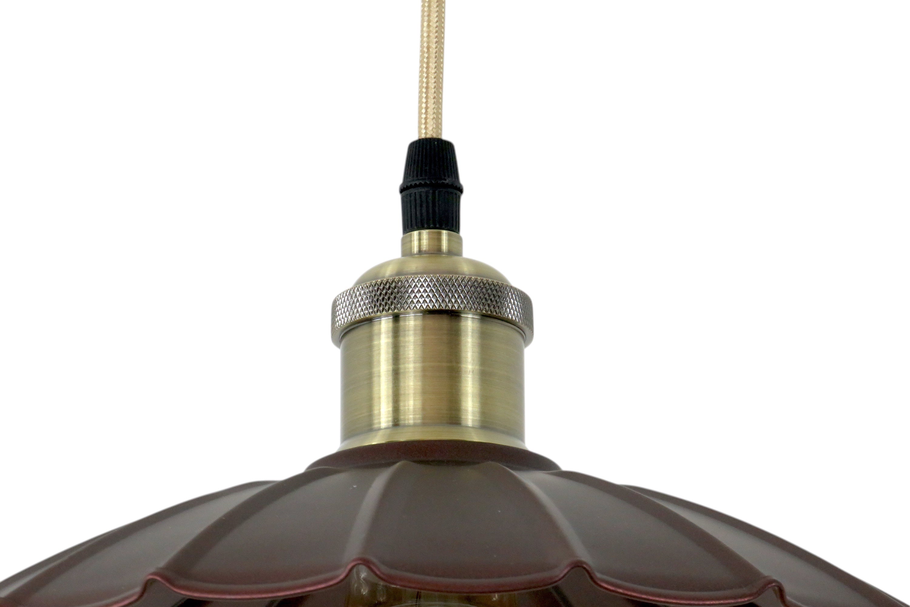 Lampadario Sospensione Vintage Industriale Marrone Diamantlux Sofia S25