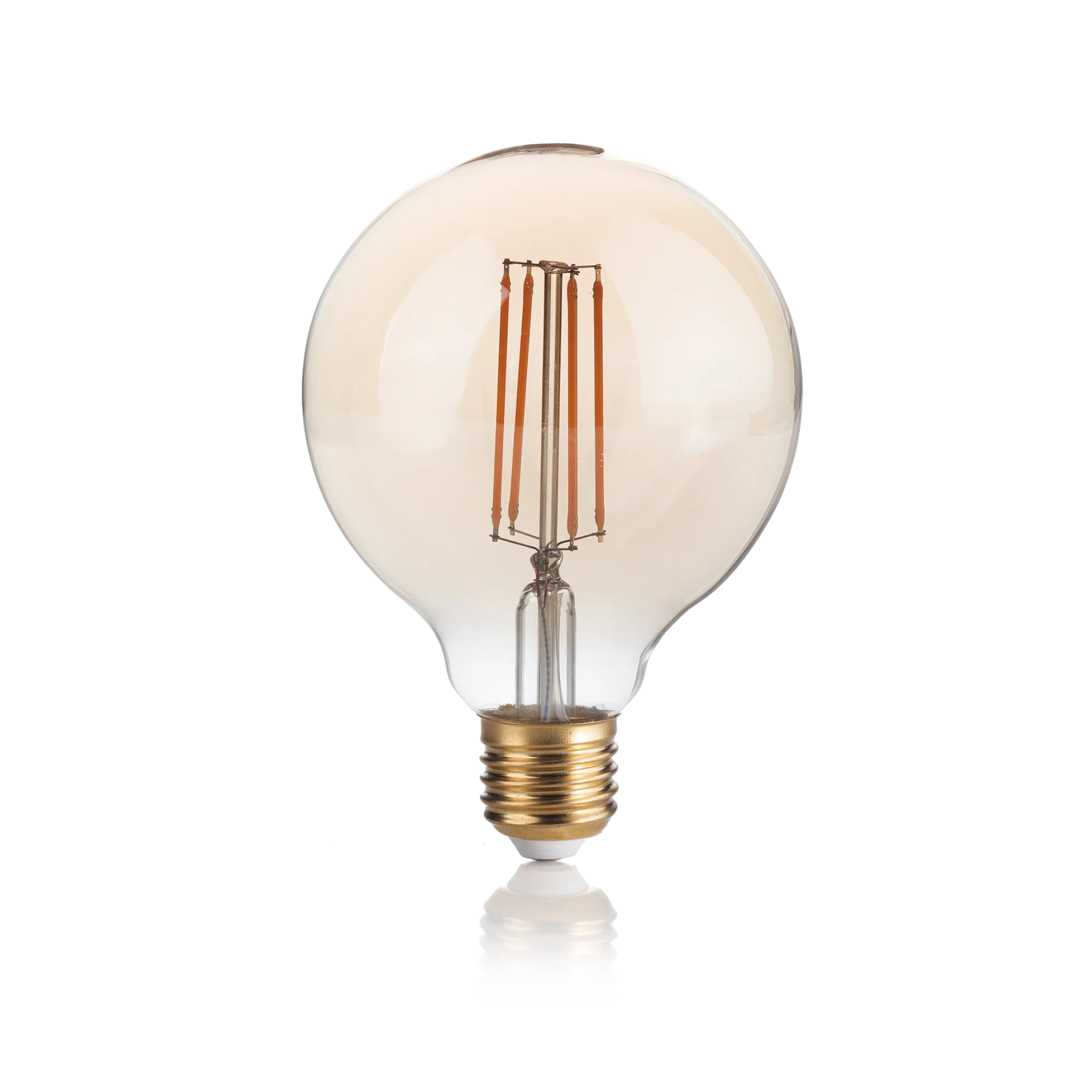 Lampadina Filamento LED Globo G95 E27 Vetro Ambra Vintage