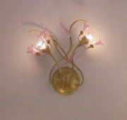 LILIA-A2 LAMPADA PARETE APPLIQUE CLASSICO ILLUMINAZIONE INTERNI SALONE CAMERA STILE MURANO