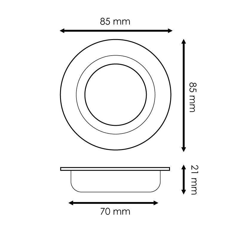 Faretto Incasso Orientabile Bianco GU10 – Linea Eco Diamant Lux