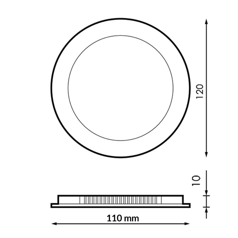 Faretto LED da Incasso Circolare Extra Piatto 6W 4000K LM5202 LEDME