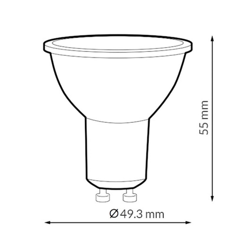 Lampadina LED GU10 7W 100° Luce Calda/Naturale