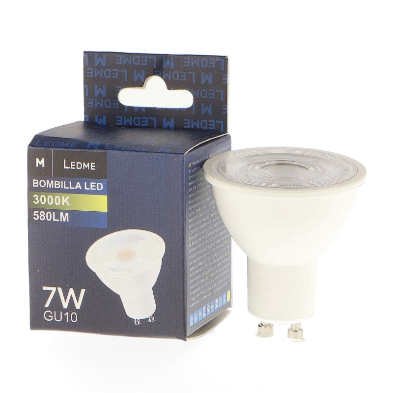 Lampadina LED GU10 7W 100° Luce Calda/Naturale