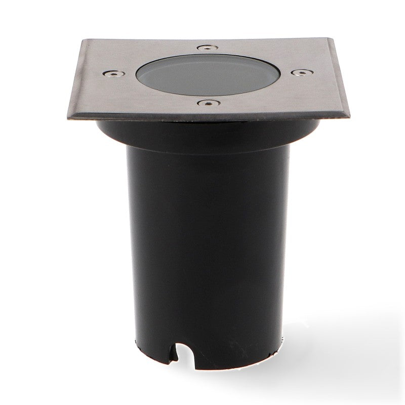 Faretto Calpestabile Esterno Quadrato GU10 IP67 Acciaio Inox LM7302