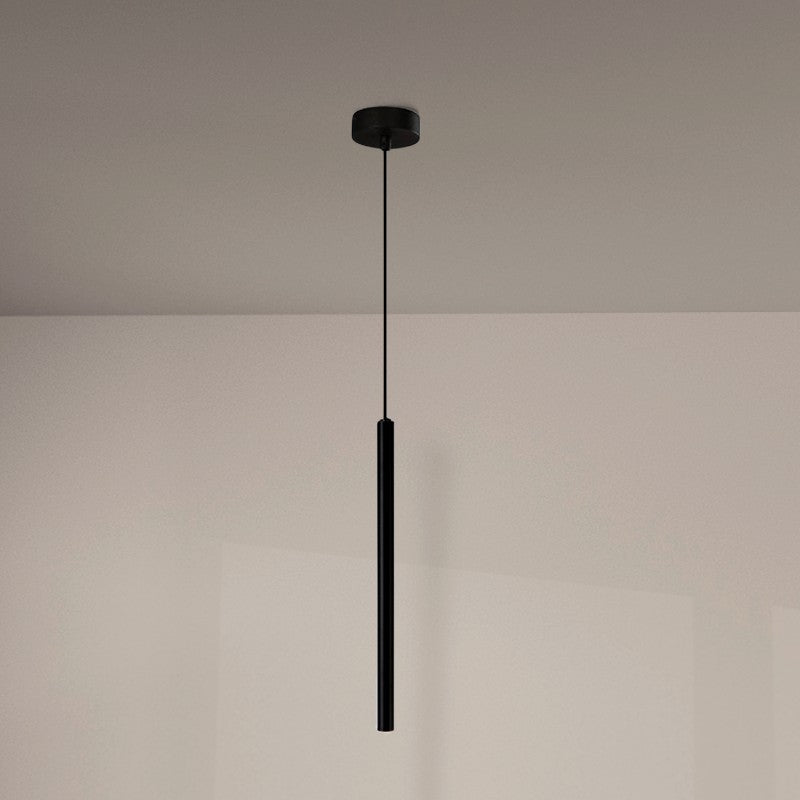 Lampada Sospensione Cilindro LED 3W Nero in Alluminio LM8985