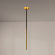 Lampada Sospensione cilindro LED 3W Oro Alluminio LM8986