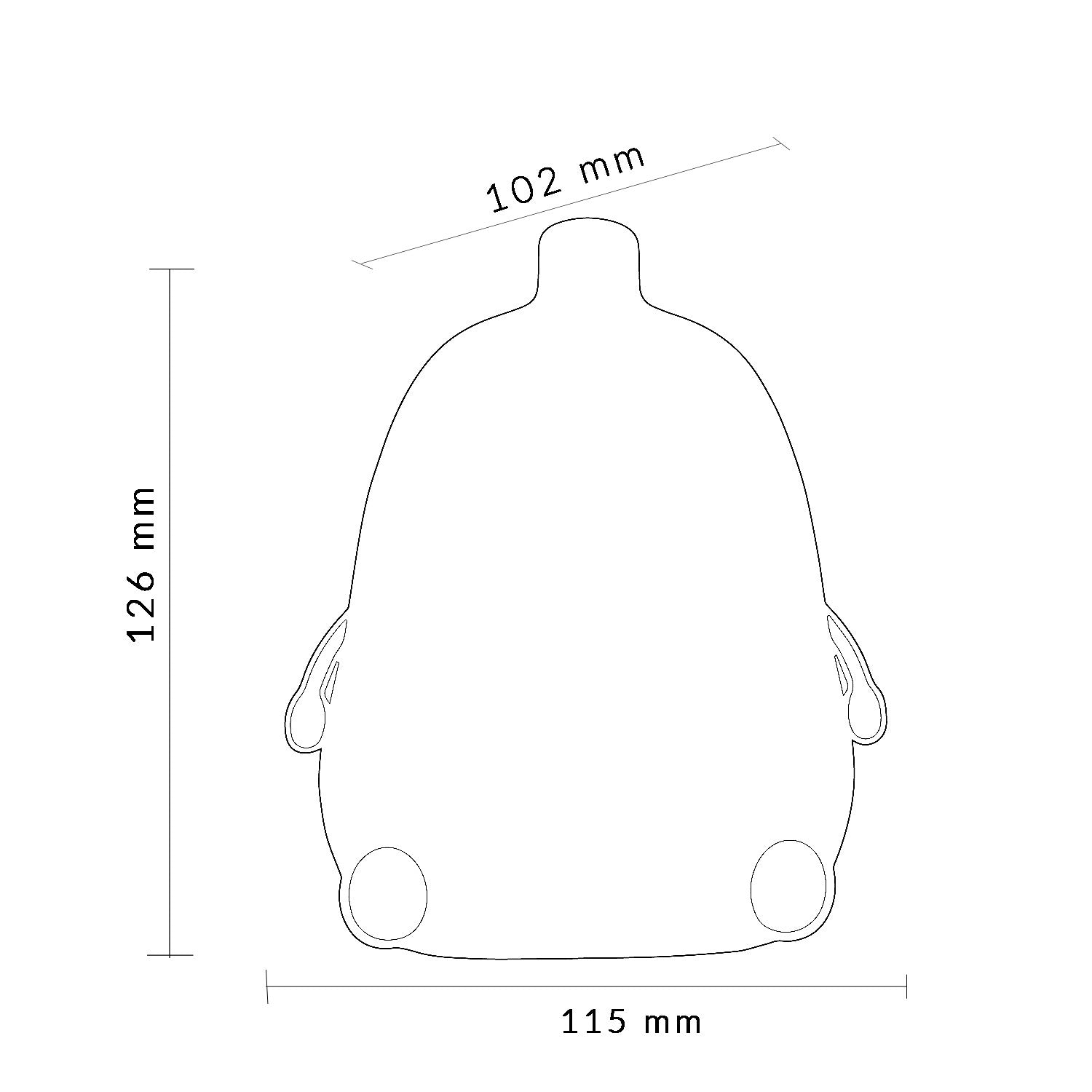 Lampada Touch Per Bambini Banana LED Ricaricabile LM9209