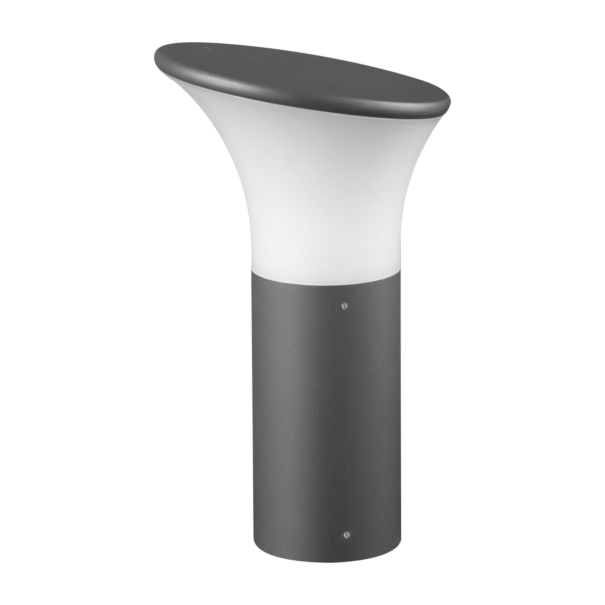 Paletto da giardino Spacelux Metter 30 cm GL11405 antracite con diffusore bianco, E27 IP44