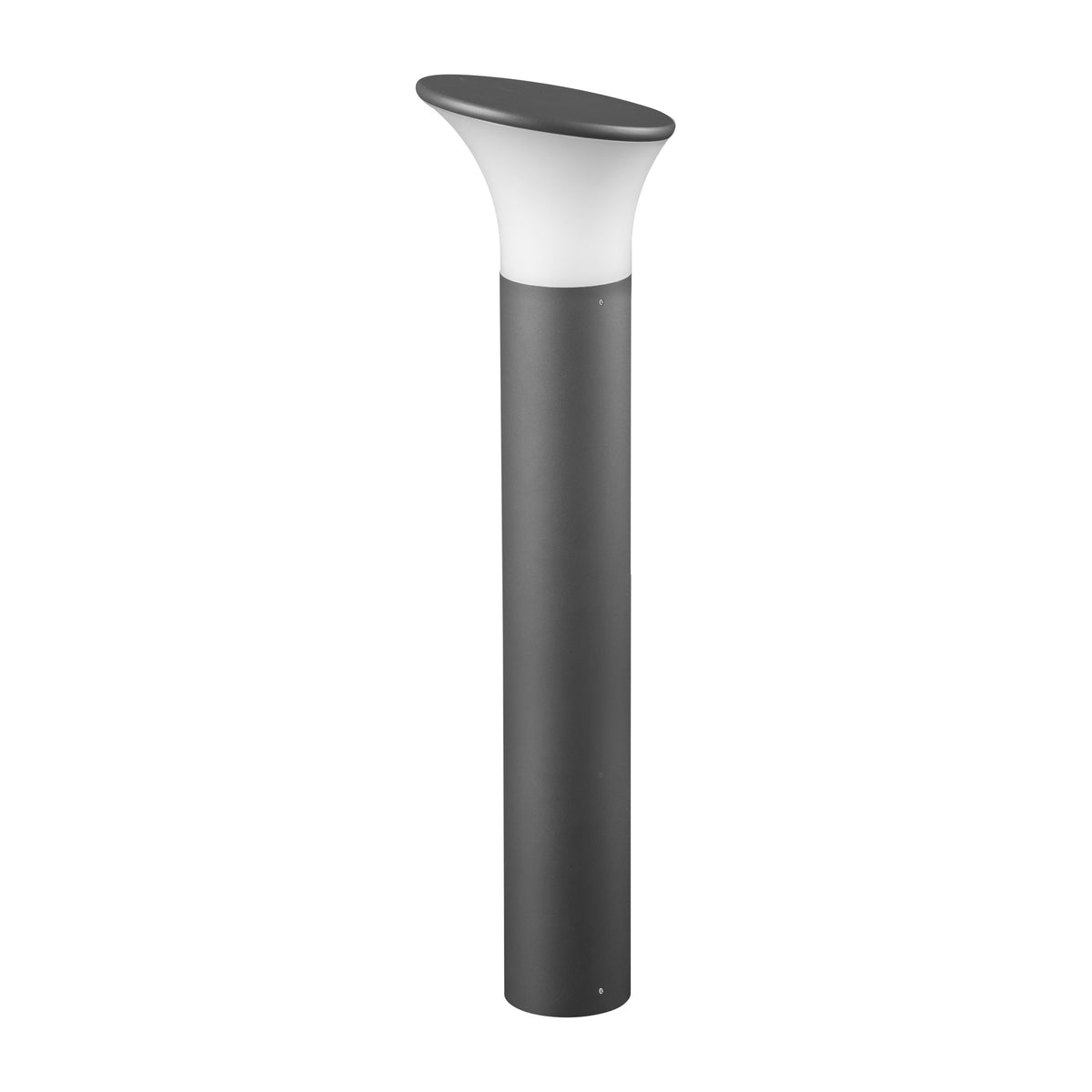 Paletto da giardino Spacelux Metter 80 cm GL11407 antracite con diffusore bianco, E27 IP44