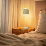 Lampada da tavolo LED ricaricabile Mimotec White Courtin MI4009