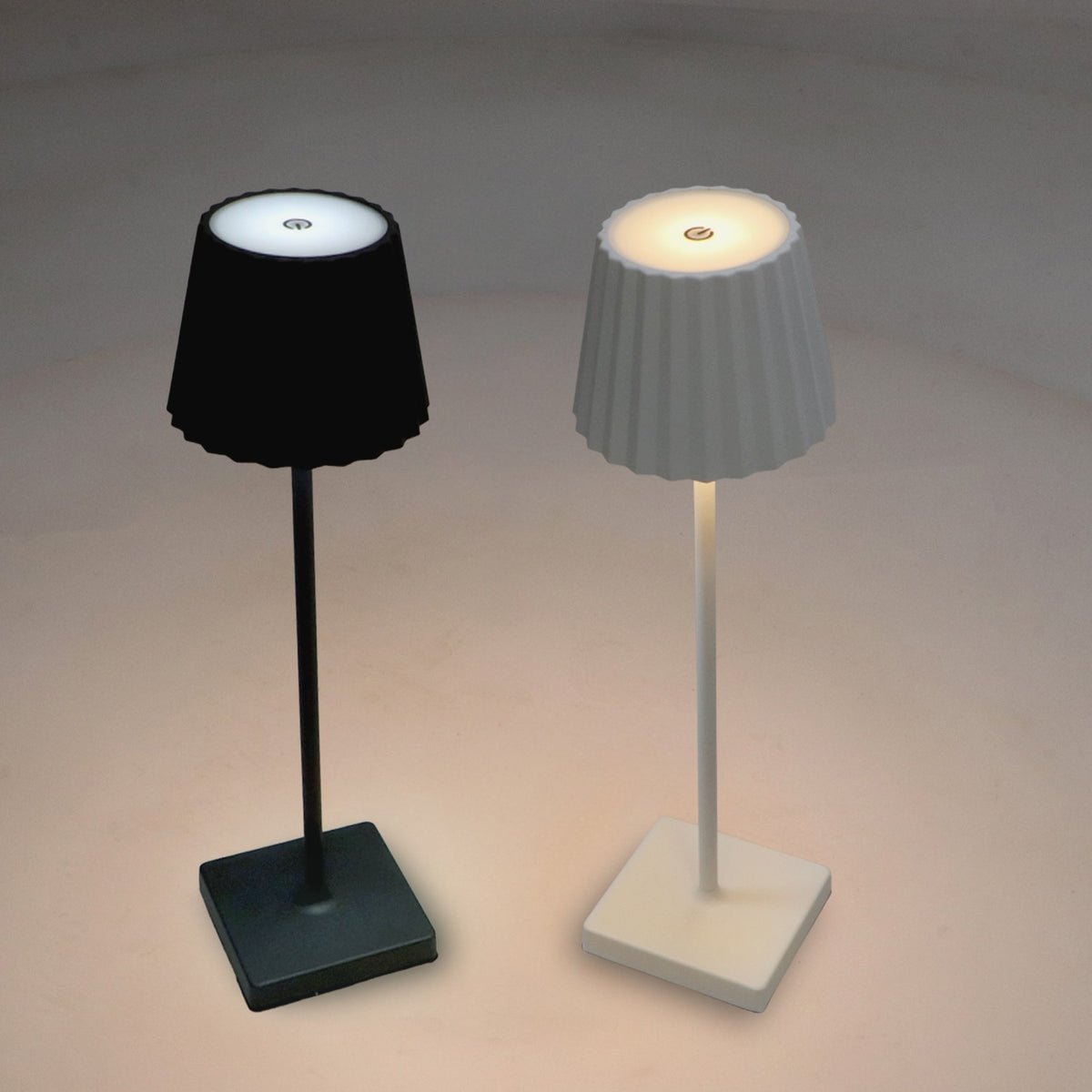 Lampada da tavolo LED ricaricabile Mimotec White Courtin MI4009 – foto 2