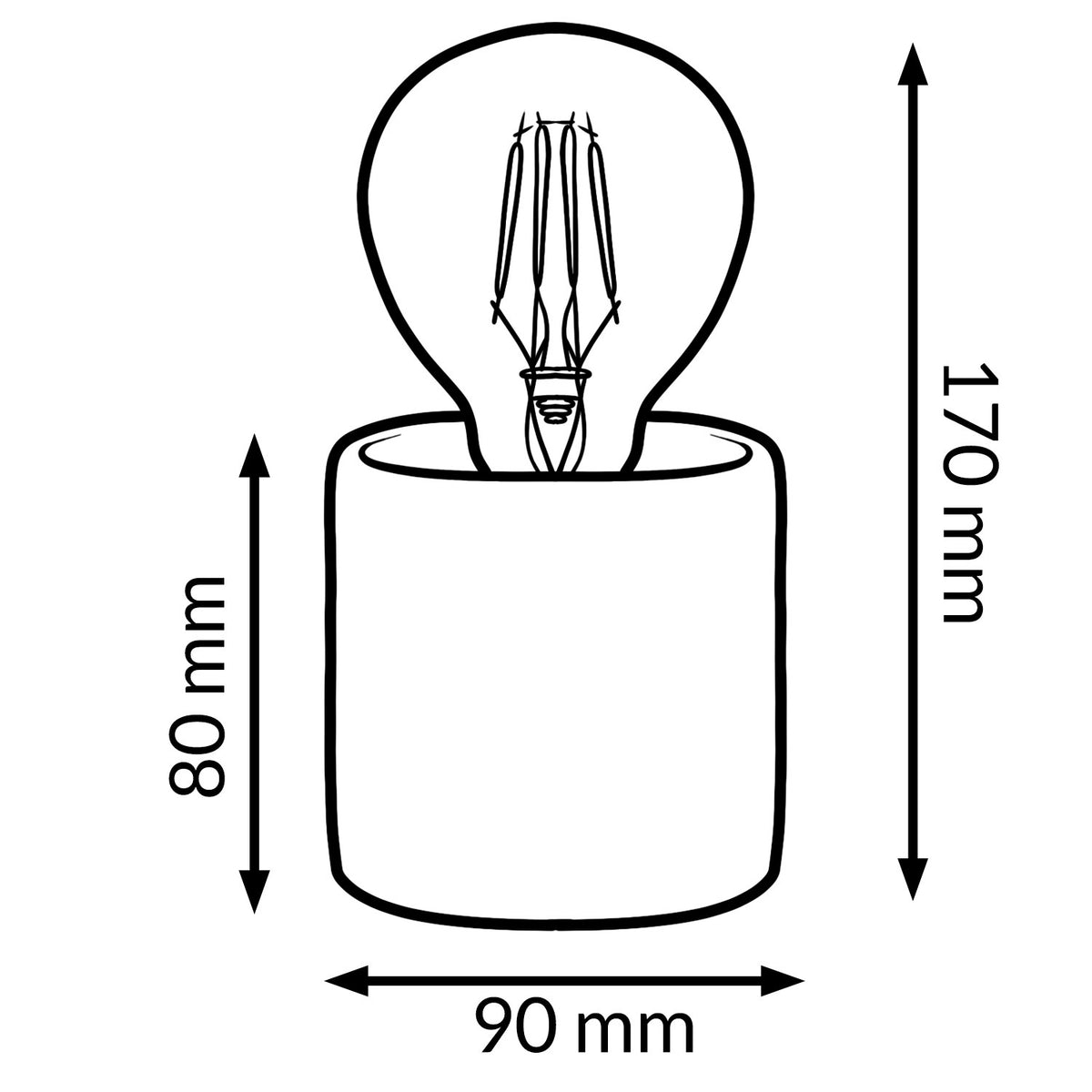 Lampada da tavolo LED ricaricabile Mimotec Pink Ditadi MI4011 – foto 3