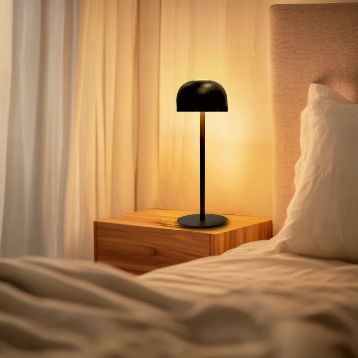 Lampada da tavolo LED ricaricabile Mimotec Blacklux MI4018 – foto 2