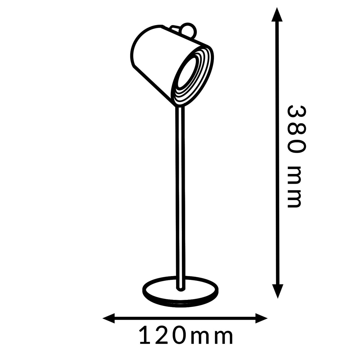 Lampada da tavolo LED ricaricabile Mimotec Leni MI4117 – foto 5
