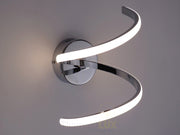 NICOLE-CR applique da parete led spirale cromato DIAMANTLUX