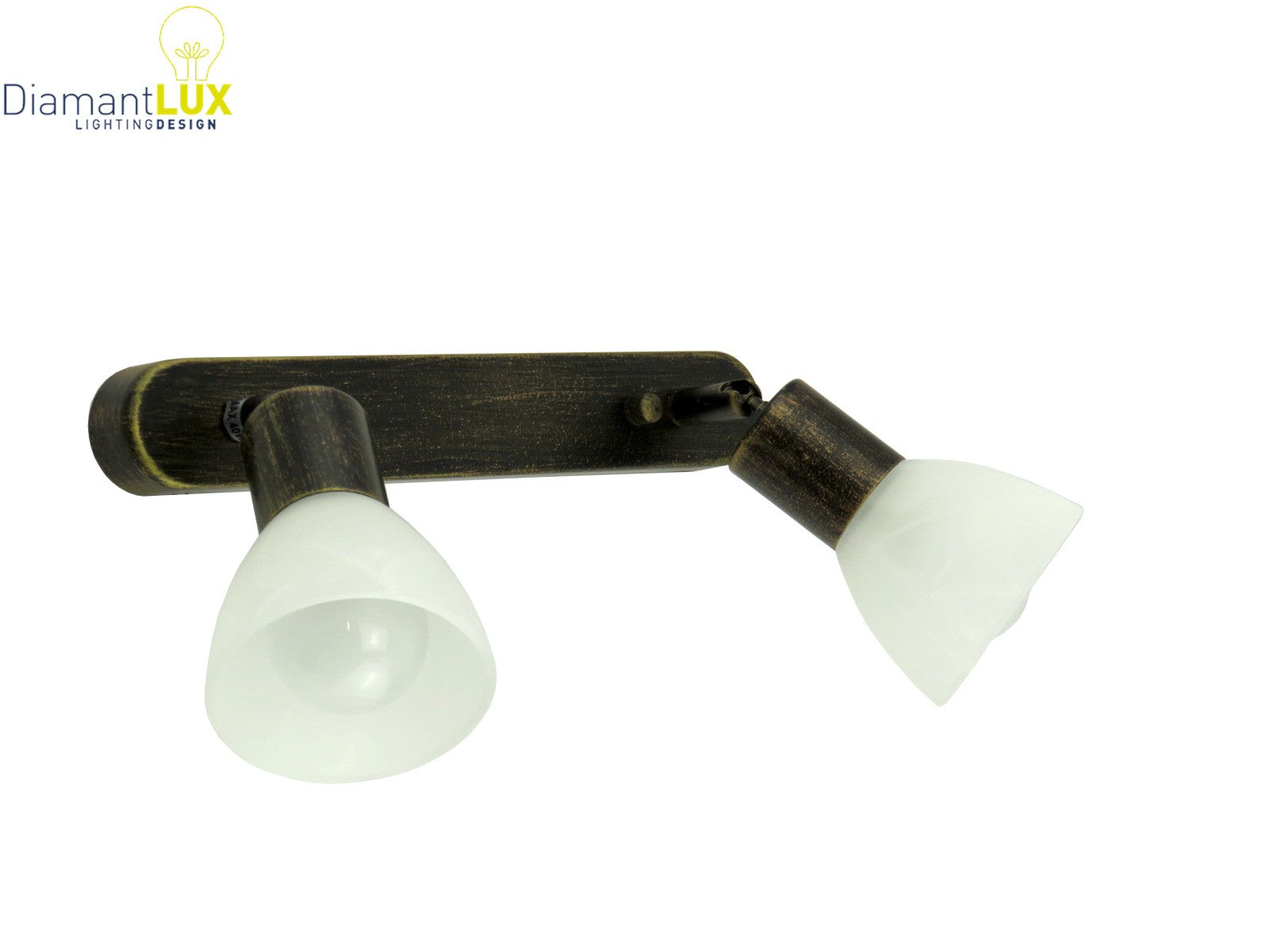 NINA AP2 M applique lampada da parete soffitto faretti spot orientabili DIAMANTLUX