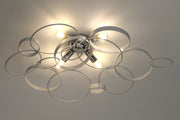 plafoniera cerchio led bianca DIAMANTLUX