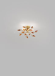 Plafoniera con Cristalli Morelight Crystallivs 3 Luci 2086/2086C/2086CF Ø43