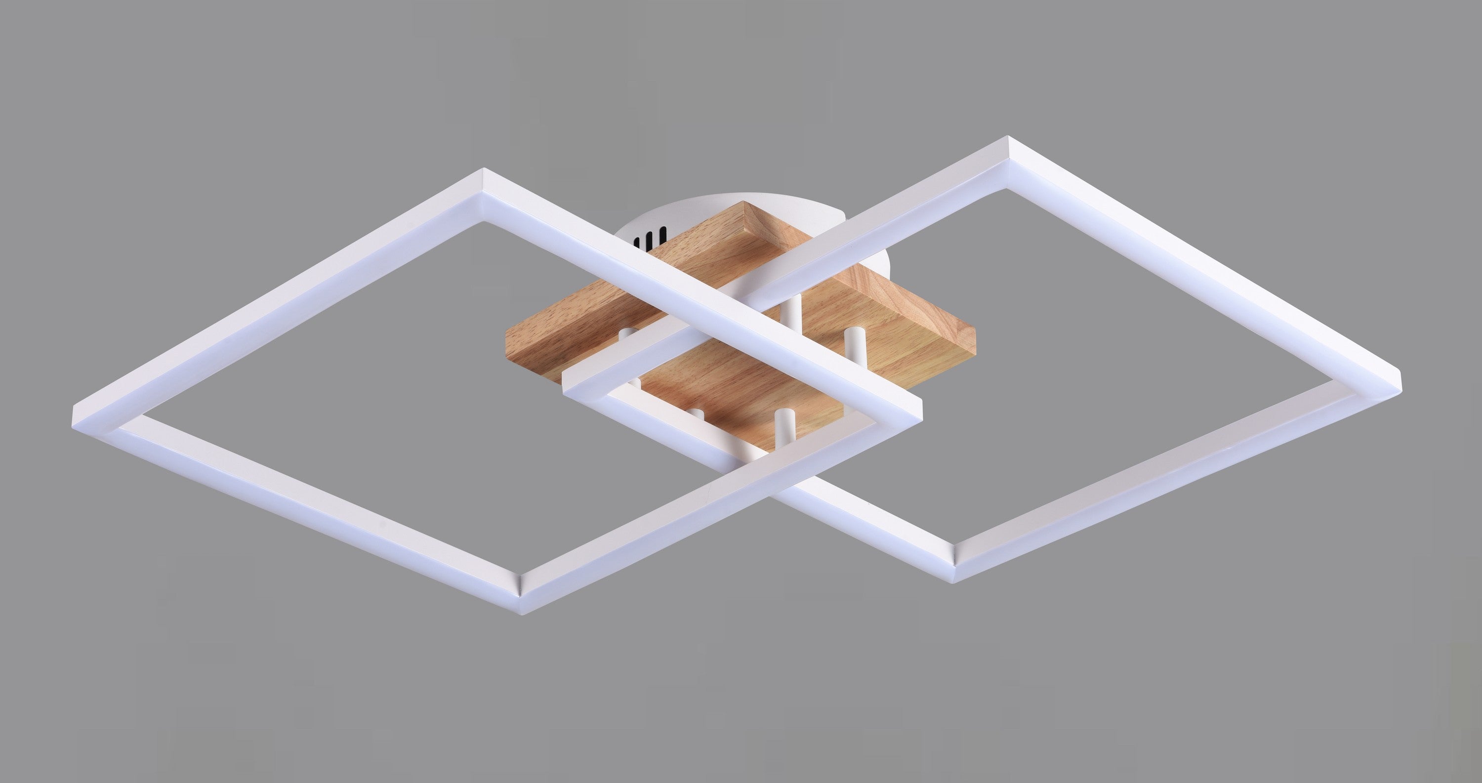 plafoniera cucina moderna 19955 FAVOLUX due quadrati bianco e legno