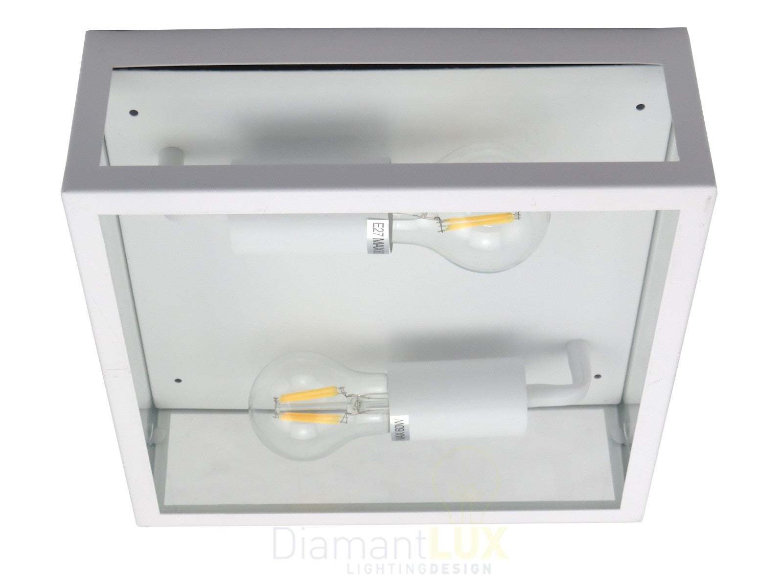 Plafoniera da esterno vintage Bianco DIAMANTLUX 317-D