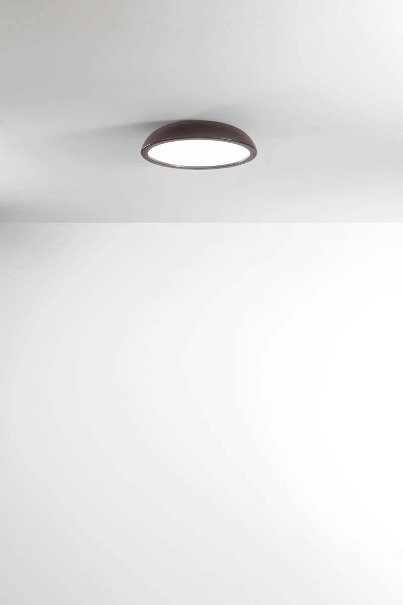 Plafoniera LED tonda 45cm caffè design minimalista - Morelight ZENAL 2109C