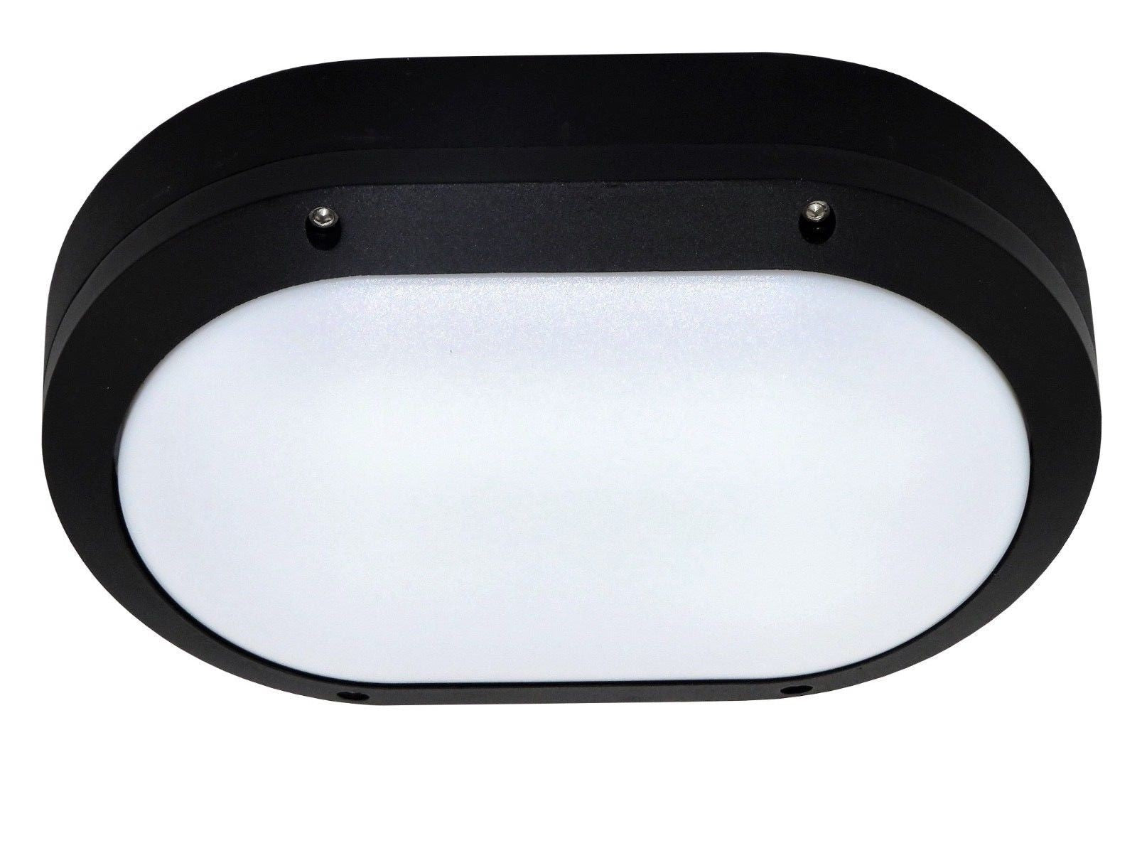 plafoniera ovale da esterno nera 2400L DIAMANTLUX