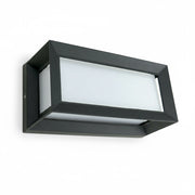 Applique da esterno molto luminosa IP44 nero E27 Spacelux 28894