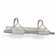 Applique Bagno Moderno Nichel 2 Luci R7s Diamantlux LUCCIOLA A2