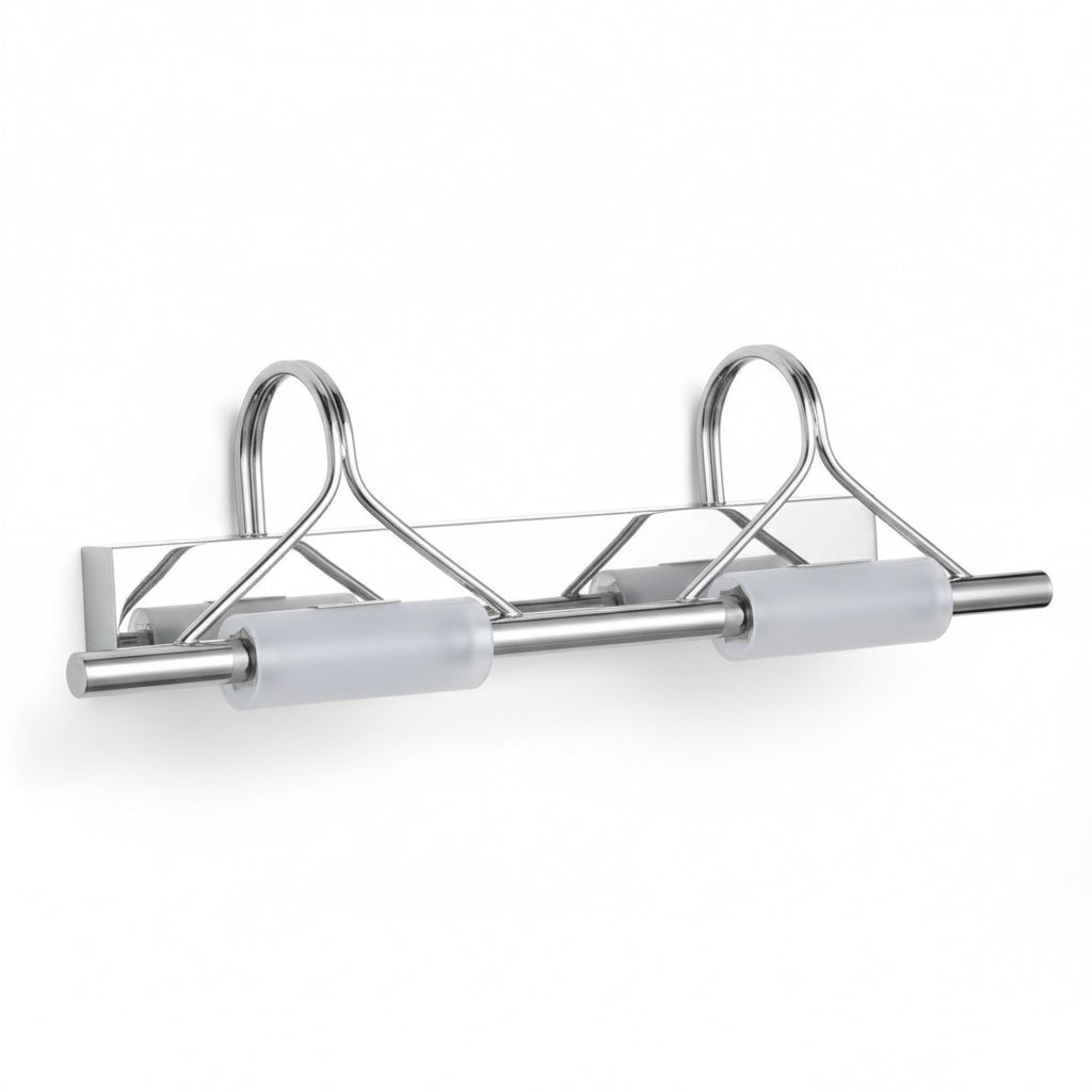 Applique Bagno Moderno Cromata 2 Luci R7s Diamantlux LUCCIOLA A2